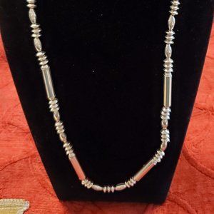 29" Sterling Silver Bead Necklace